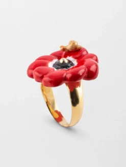 Bague anémone rouge>NACH BIJOUX Best
