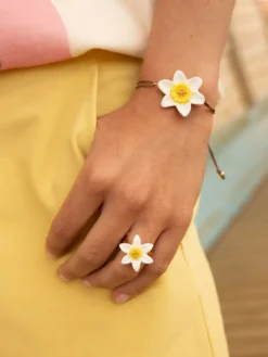Bague branches Jonquille><noscript><img width=