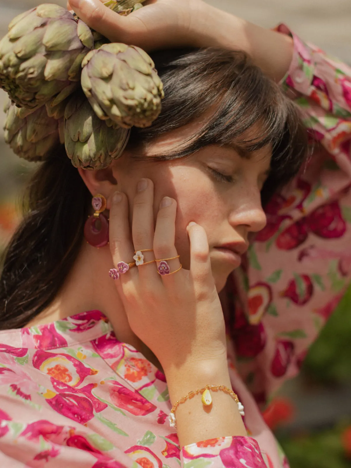 Bague double anneau pensée>NACH BIJOUX Clearance