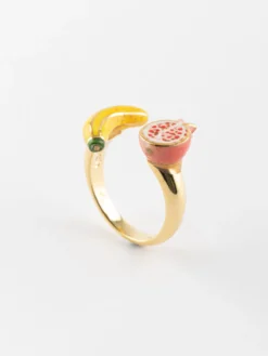Bague FaceToFace banane et grenade>NACH BIJOUX Online