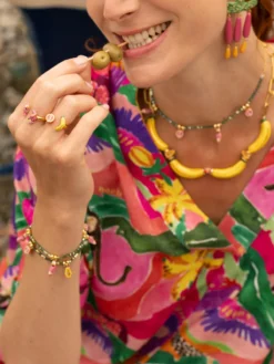 Bague FaceToFace banane et grenade><noscript><img width=