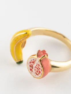 Bague FaceToFace banane et grenade><noscript><img width=