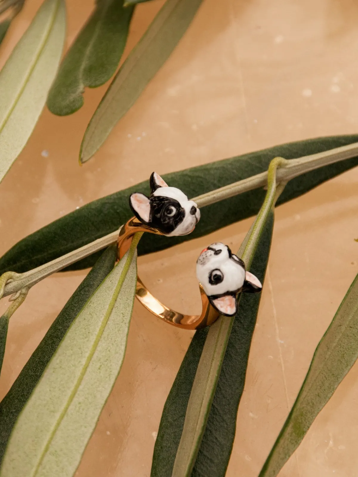 Bague FaceToFace bouledogue>NACH BIJOUX Hot