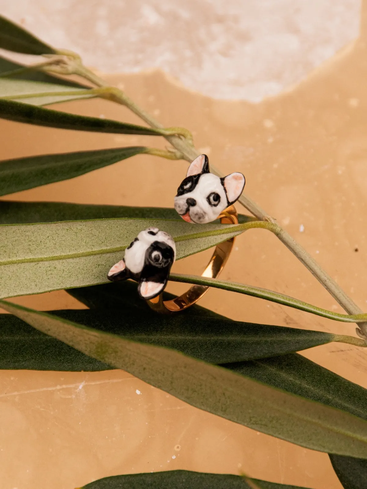 Bague FaceToFace bouledogue>NACH BIJOUX Hot