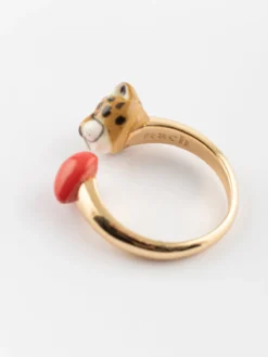 Bague FaceToFace cœur et guépard - Premier amour><noscript><img width=