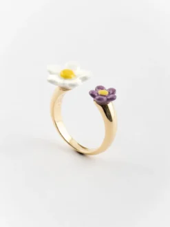 Bague FaceToFace fleur>NACH BIJOUX Sale