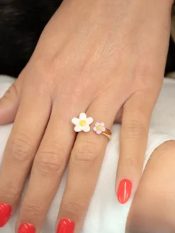 Bague FaceToFace fleur>NACH BIJOUX Sale