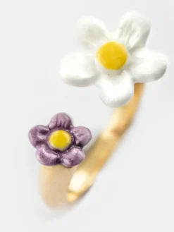 Bague FaceToFace fleur><noscript><img width=