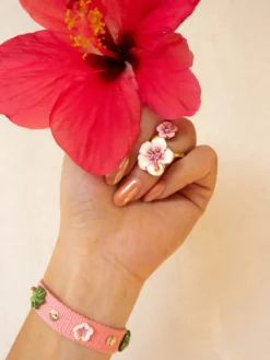 Bague FaceToFace hibiscus><noscript><img width=