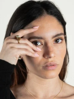 Bague FaceToFace léopard>NACH BIJOUX Clearance