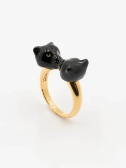 Bague FaceToFace panthère noire>NACH BIJOUX