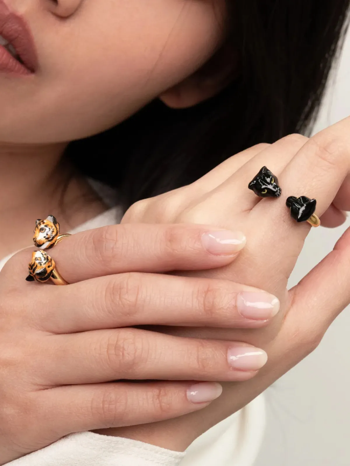 Bague FaceToFace tigre>NACH BIJOUX New
