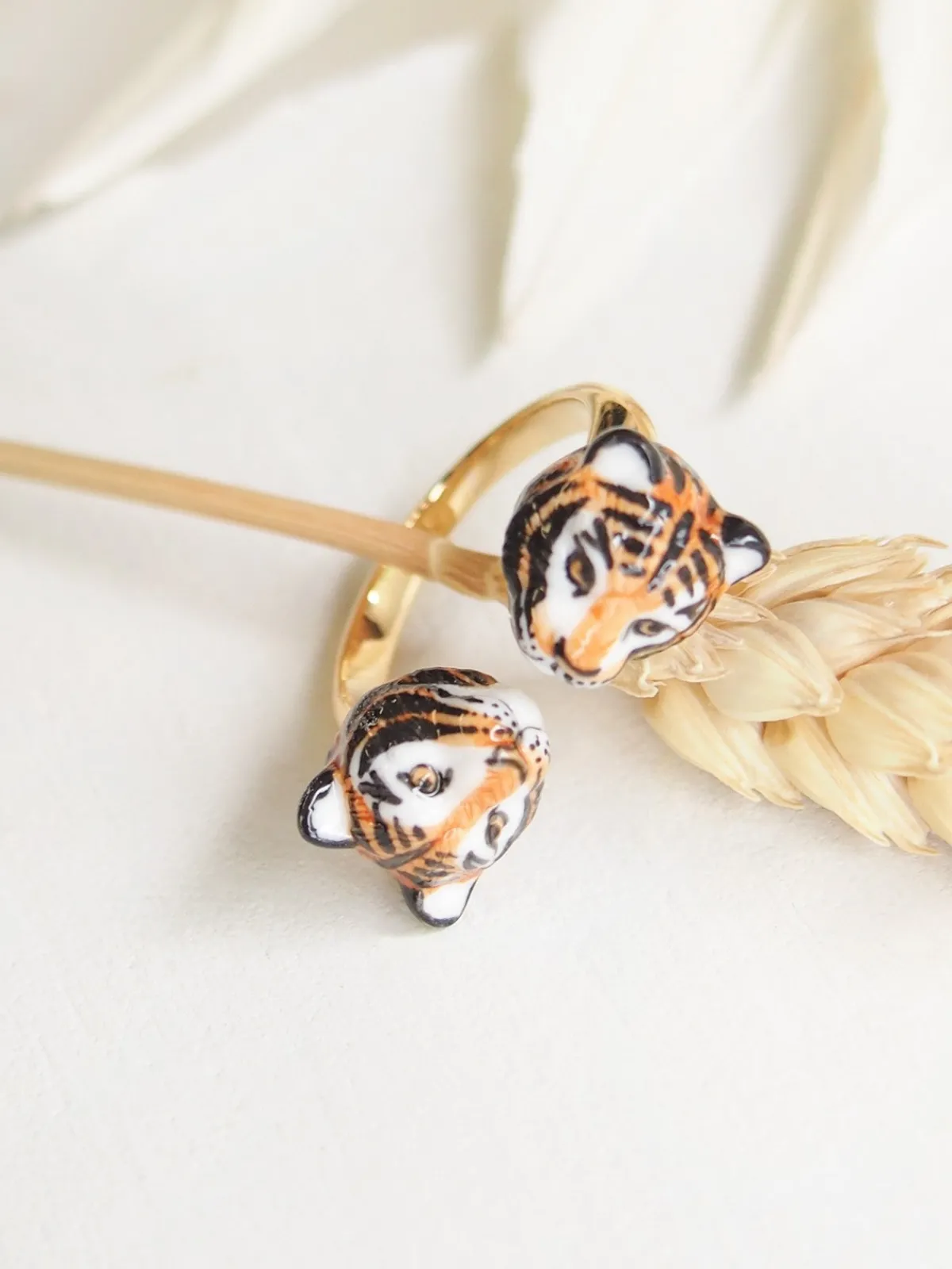 Bague FaceToFace tigre>NACH BIJOUX New