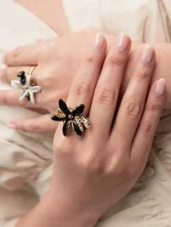 Bague fleur d'Erine et léopard>NACH BIJOUX Best