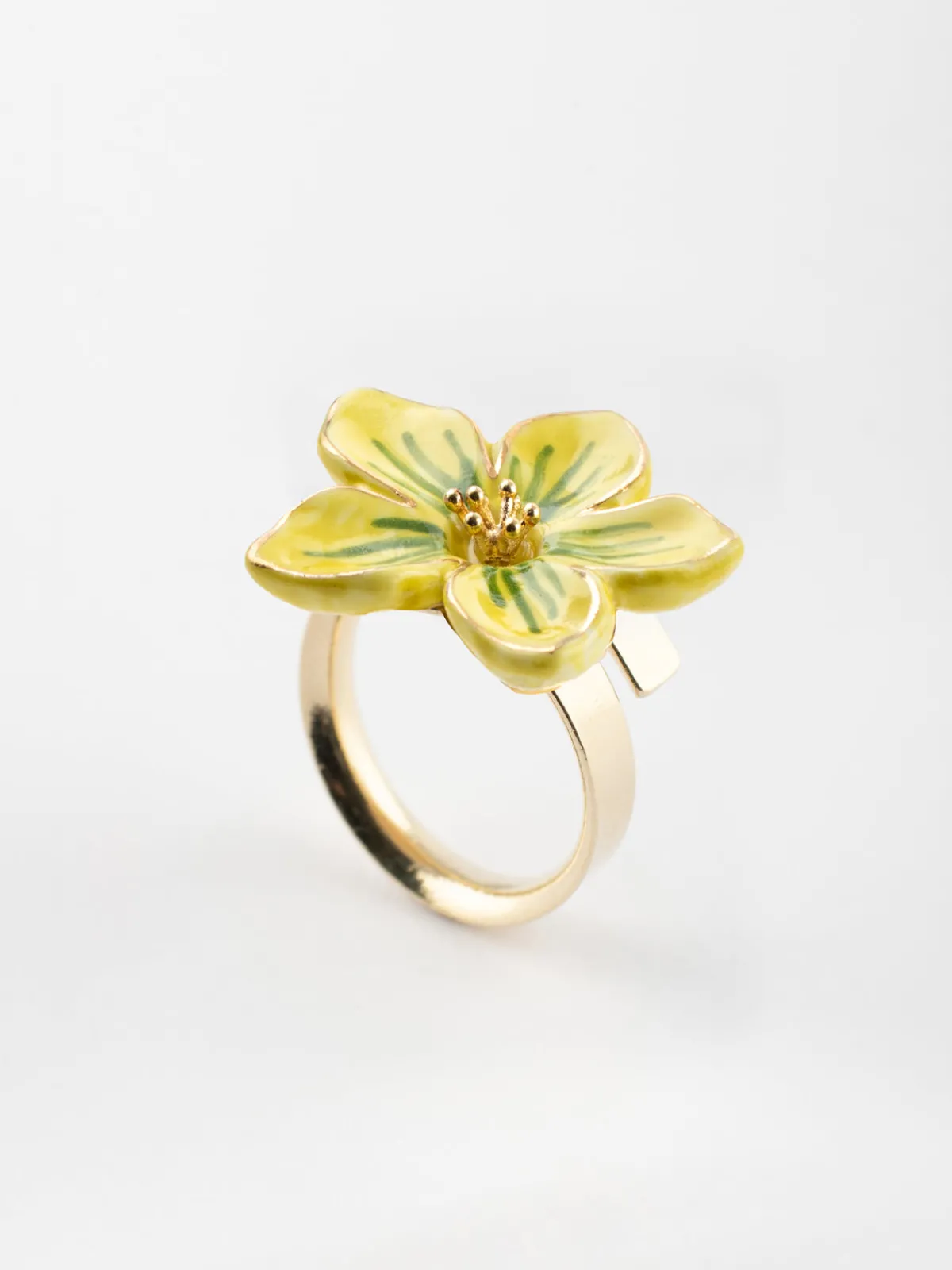 Bague fleur jaune>NACH BIJOUX Online