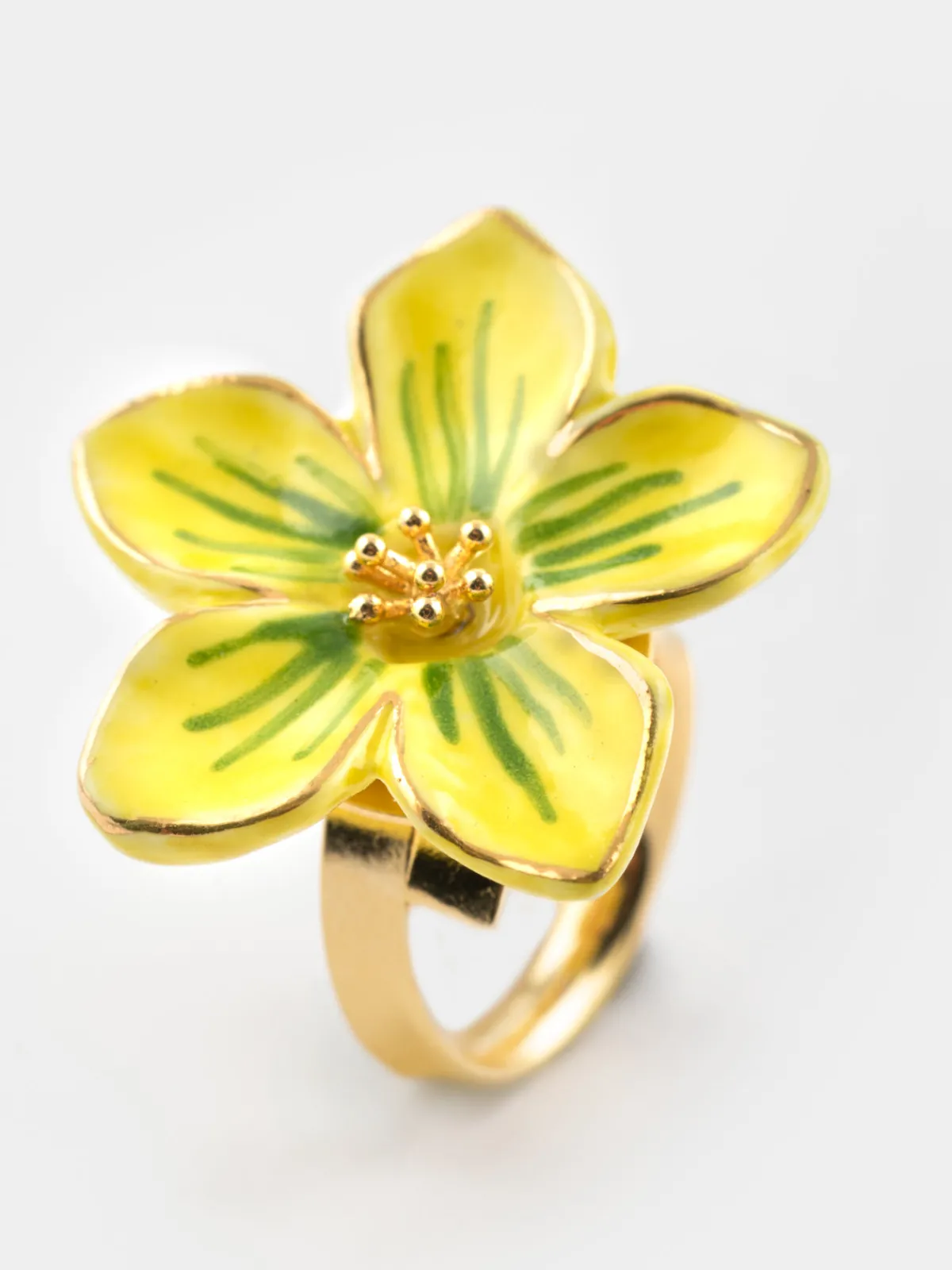 Bague fleur jaune>NACH BIJOUX Online