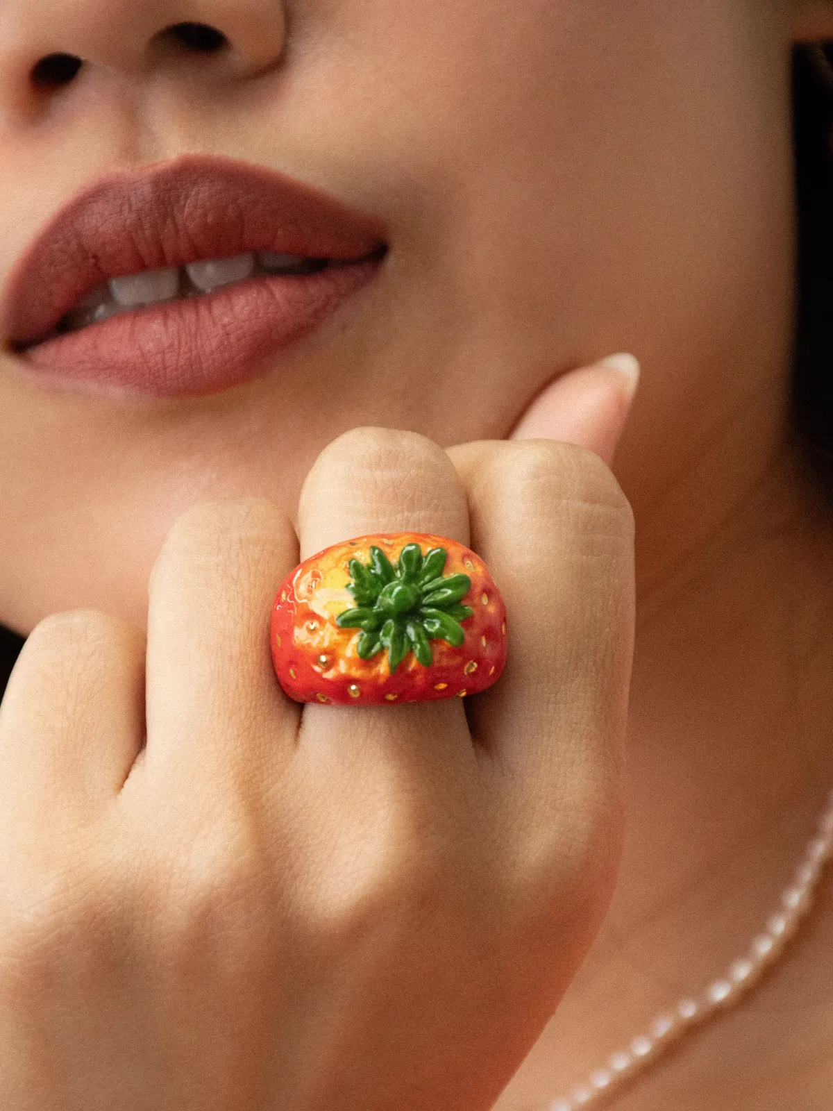 Bague fraise - Belles du sud>NACH BIJOUX Online