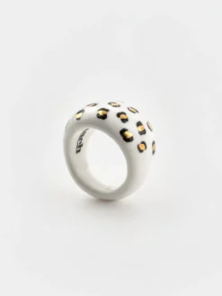 Bague léopard blanc et doré>NACH BIJOUX Best