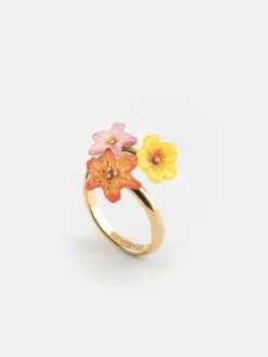 Bague multi fleurs tropicales>NACH BIJOUX Sale