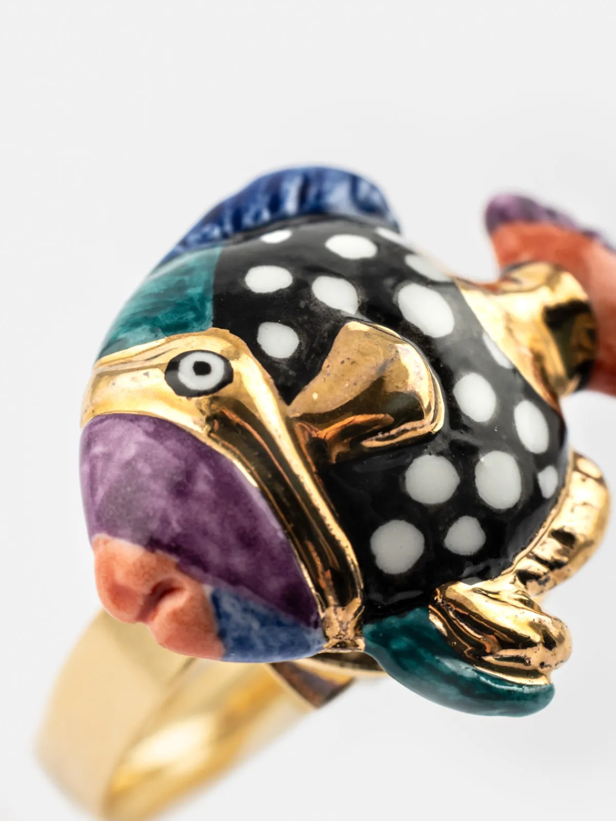 Bague poisson tacheté>NACH BIJOUX Hot