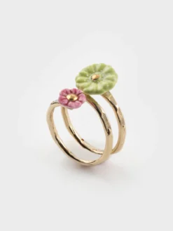 Bague spirale à fleurs>NACH BIJOUX Outlet