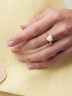 Bague torsadée ajustable cœur - Des mots d'amour>NACH BIJOUX