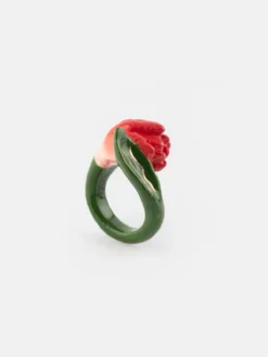Bague Tulipe en porcelaine>NACH BIJOUX Outlet