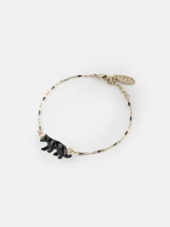 Beaded and panther bracelet>NACH BIJOUX Online