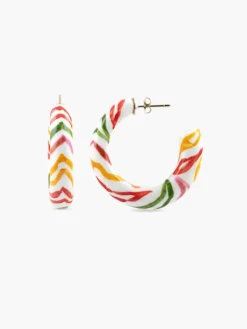 Boucles d’oreilles créoles Crazy Tiger>NACH BIJOUX New