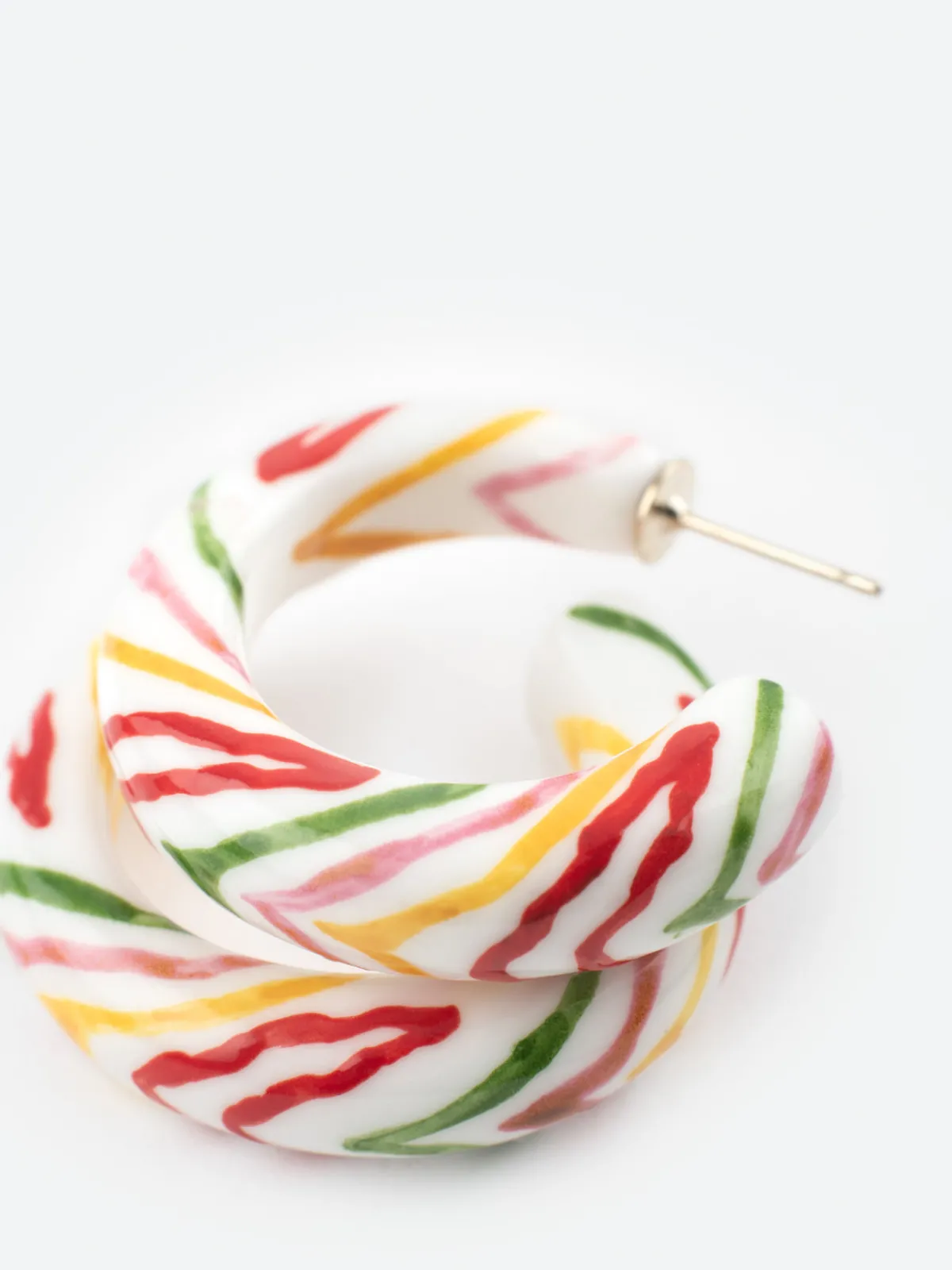 Boucles d’oreilles créoles Crazy Tiger>NACH BIJOUX New