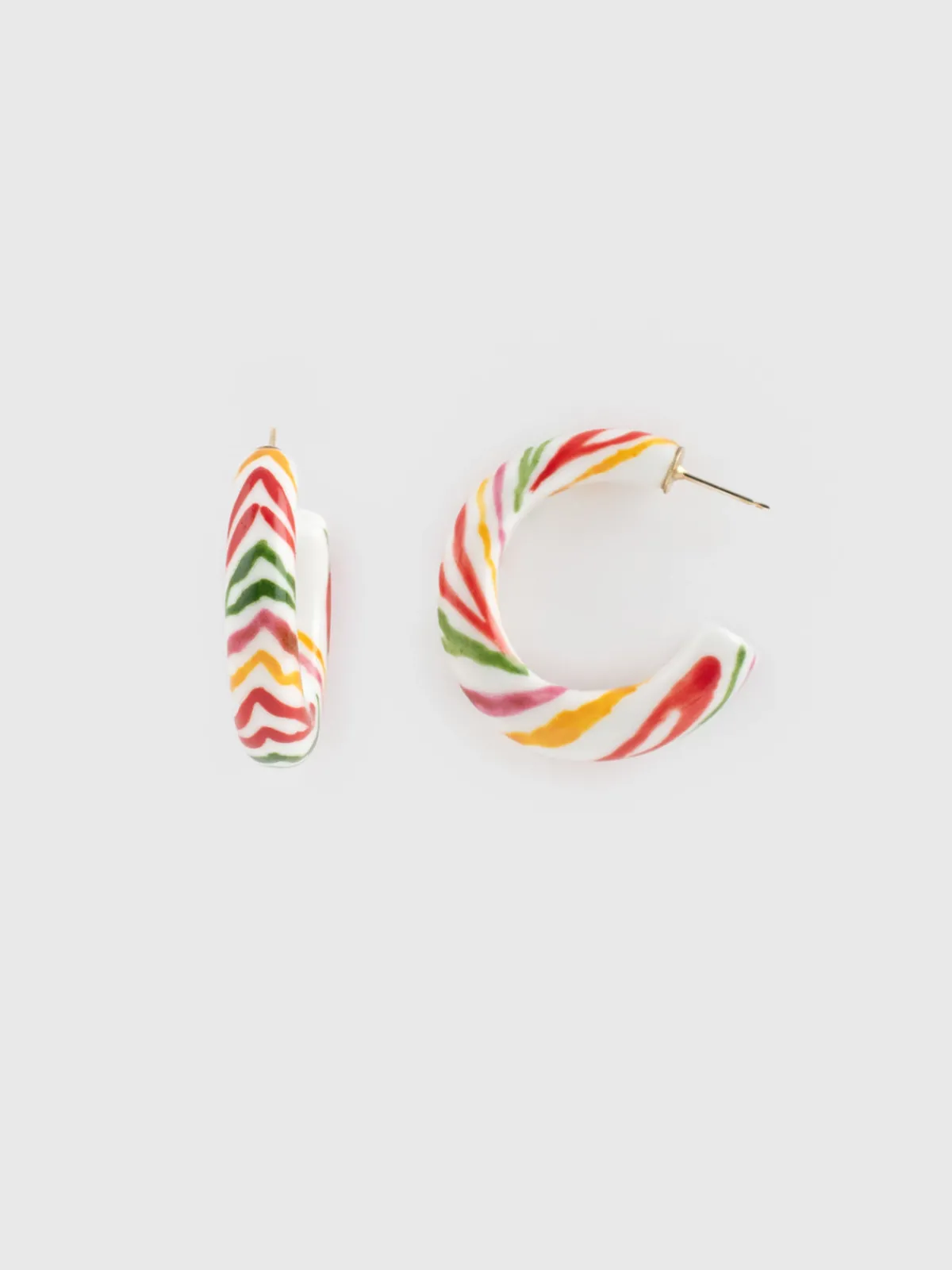 Boucles d’oreilles créoles Crazy Tiger>NACH BIJOUX New