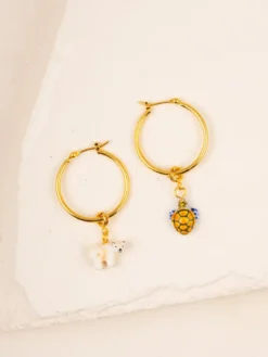 Boucles d'oreilles créoles personnalisables - Mix et Match><noscript><img width=
