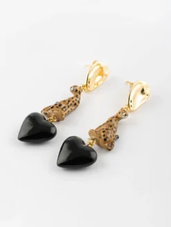Boucles d'oreilles guépard - Premier amour>NACH BIJOUX Outlet