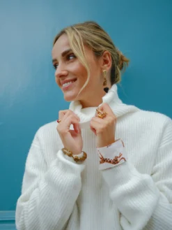 Boucles d'oreilles guépard - Premier amour><noscript><img width=