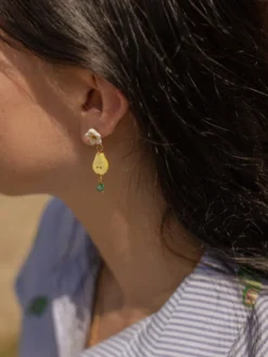 Boucles d'oreilles Le temps des récoltes><noscript><img width=