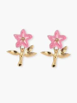 Boucles d’oreilles lys rose>NACH BIJOUX Discount