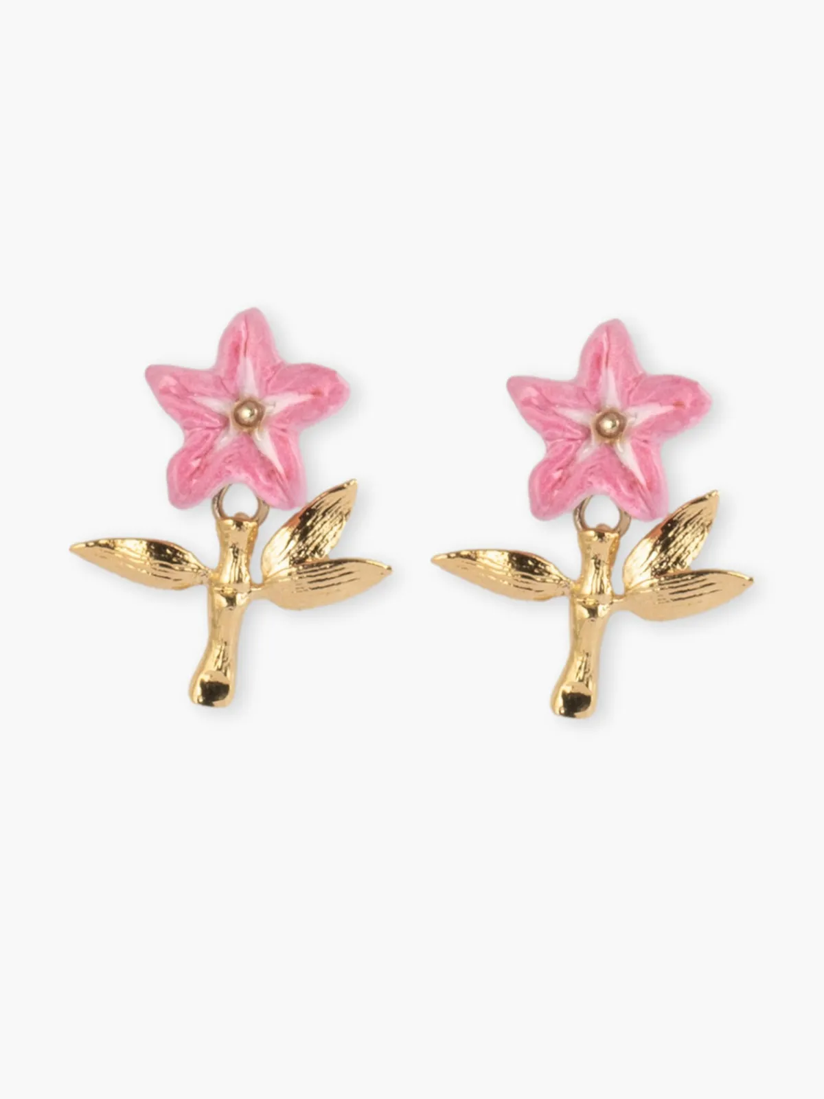 Boucles d’oreilles lys rose>NACH BIJOUX Discount