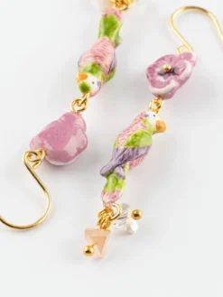 Boucles d'oreilles Mi-figue mi-fleur><noscript><img width=