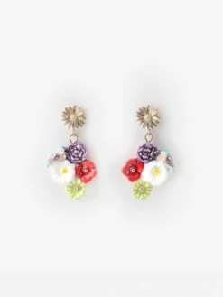 Boucles d'oreilles multifleurs>NACH BIJOUX New