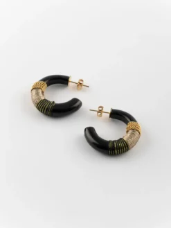 Boucles d'oreilles noir ethnique>NACH BIJOUX Clearance