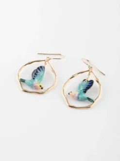 Boucles d'oreilles oiseau volant>NACH BIJOUX