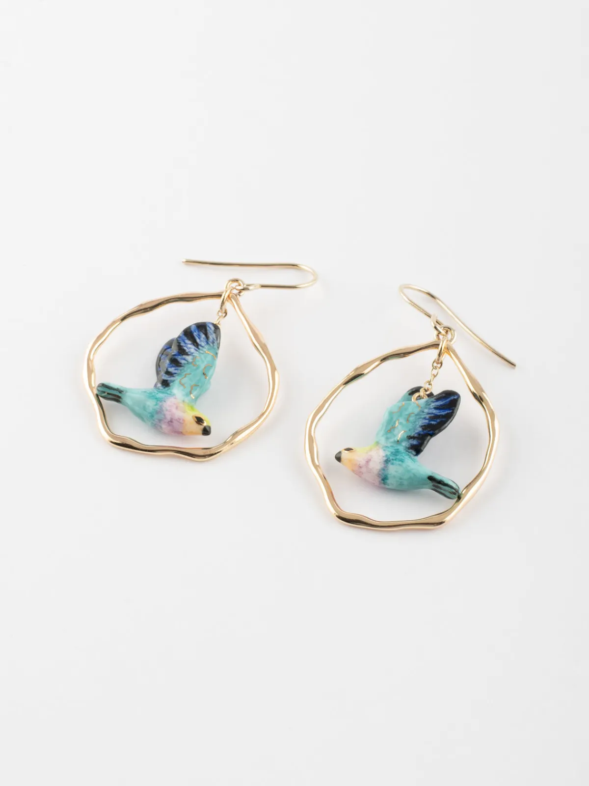 Boucles d'oreilles oiseau volant>NACH BIJOUX