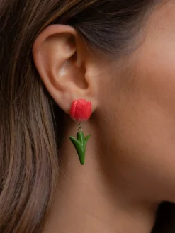 Boucles d’oreilles pendantes Tulipe>NACH BIJOUX Best