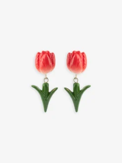 Boucles d’oreilles pendantes Tulipe><noscript><img width=