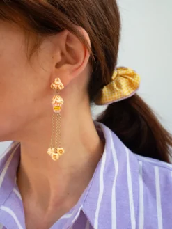 Boucles d'oreilles pendantes pop-corn>NACH BIJOUX Outlet