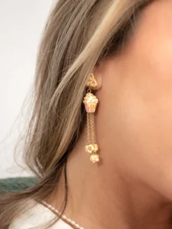 Boucles d'oreilles pendantes pop-corn><noscript><img width=
