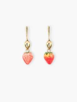 Boucles d'oreilles pendantes cuillère et fraise>NACH BIJOUX Sale