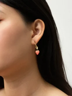 Boucles d'oreilles pendantes cuillère et fraise><noscript><img width=