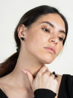 Boucles d'oreilles puces - Chat>NACH BIJOUX Outlet
