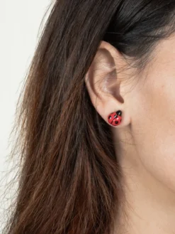 Boucles d'oreilles puces - Coccinelle>NACH BIJOUX Clearance